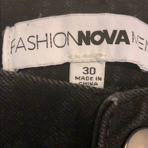 FASHION NOVA MEN black designed pants size 30.. - Picture 6 of 8